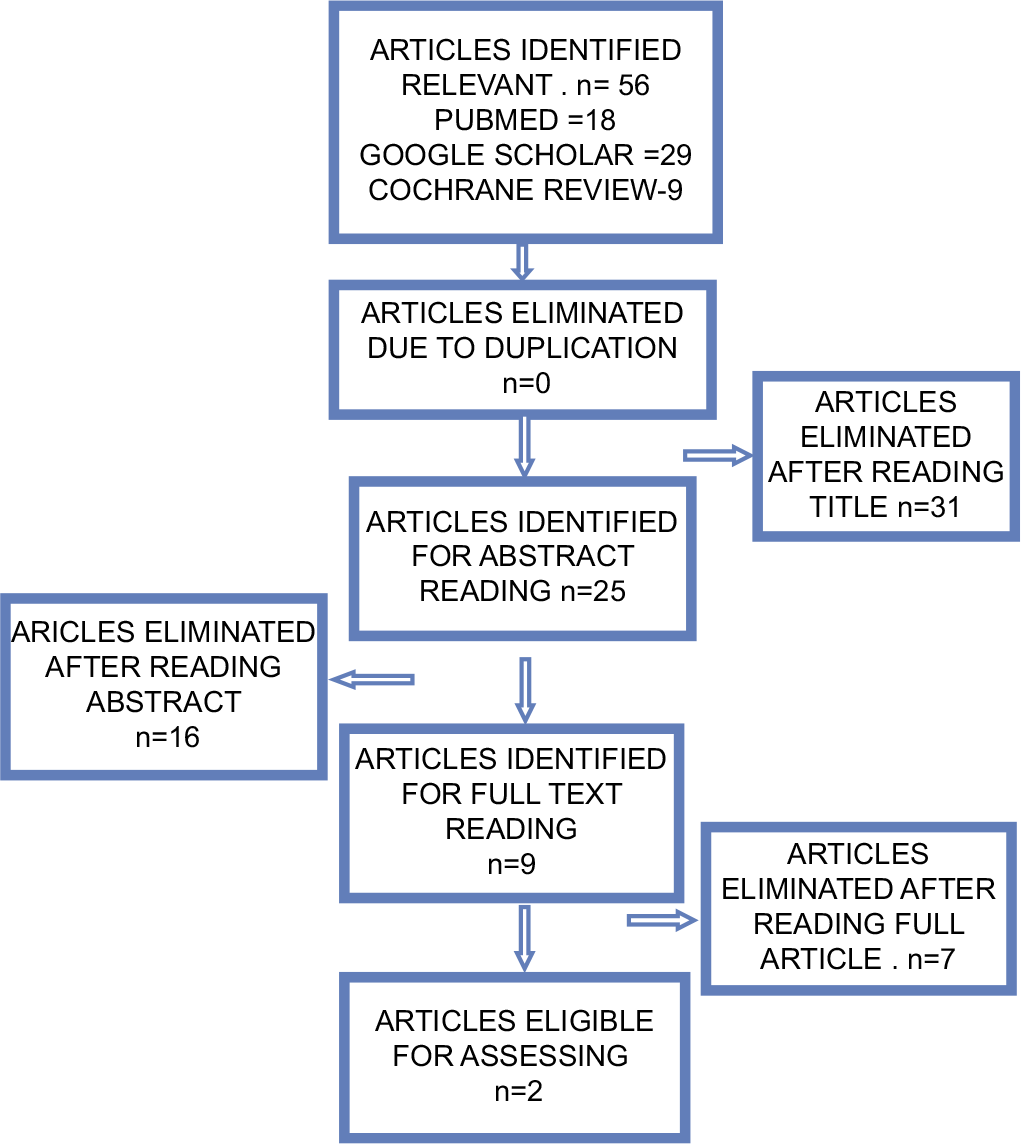 Search procedure and exclusion criteria for the present review.